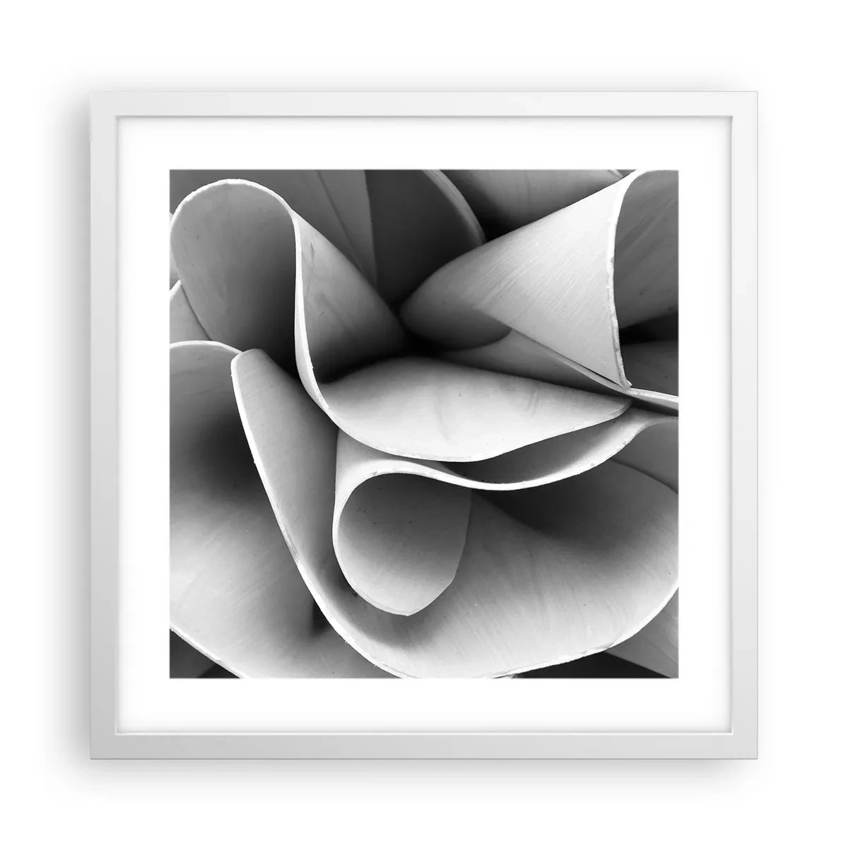 Plakat w białej ramie - Dzieje się w przestrzeni - 40x40 cm