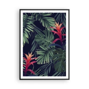 Plakat w czarnej ramie - Zapłonąć w zieleni - 70x100 cm