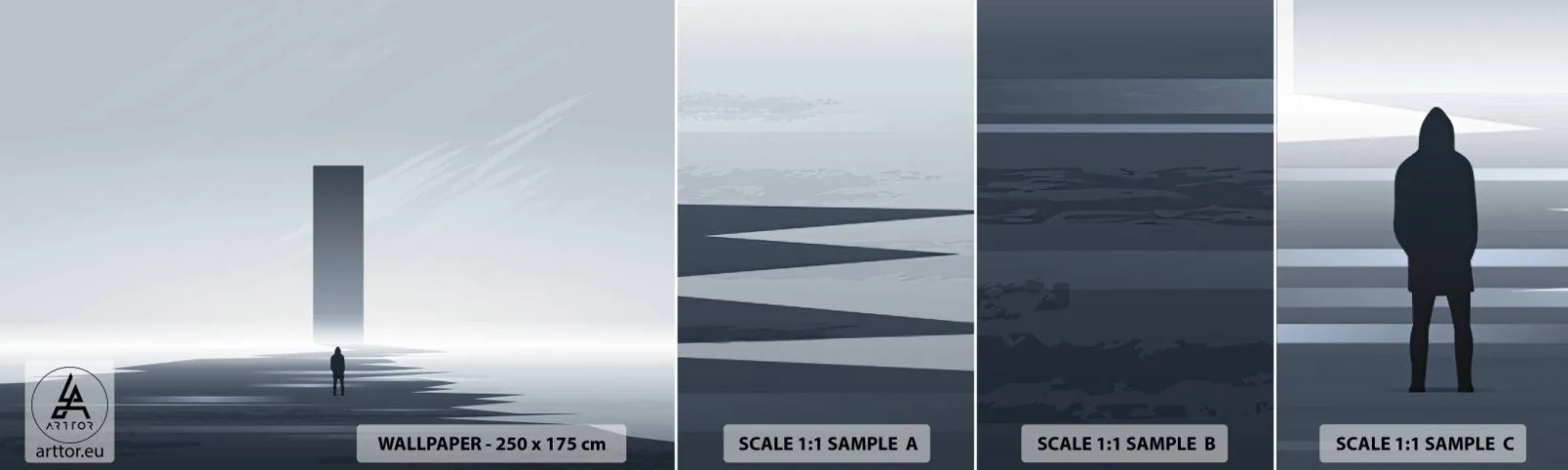 Fototapeta Próbka Standard Eco - Szansa czy zagrożenie? - Minimalizm, Nowoczesny, Samotność - 100x30 cm