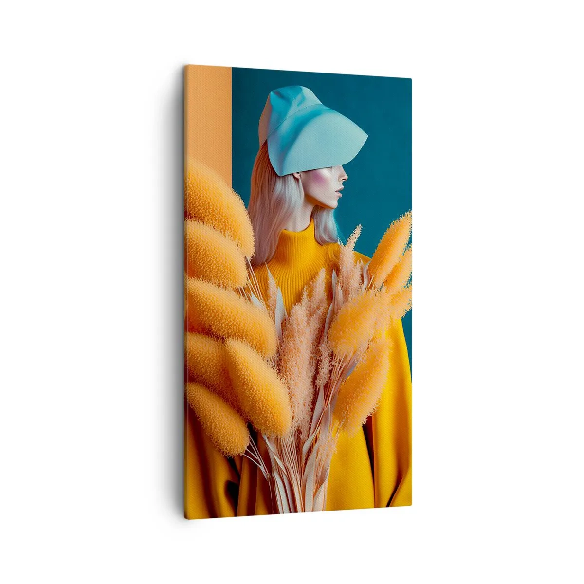 Obraz na płótnie - Portret puszysty - 45x80 cm