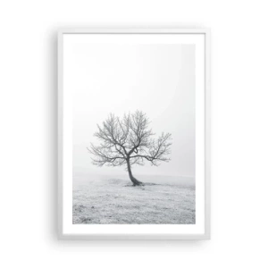 Plakat w białej ramie - Przeciw nicości - 50x70 cm