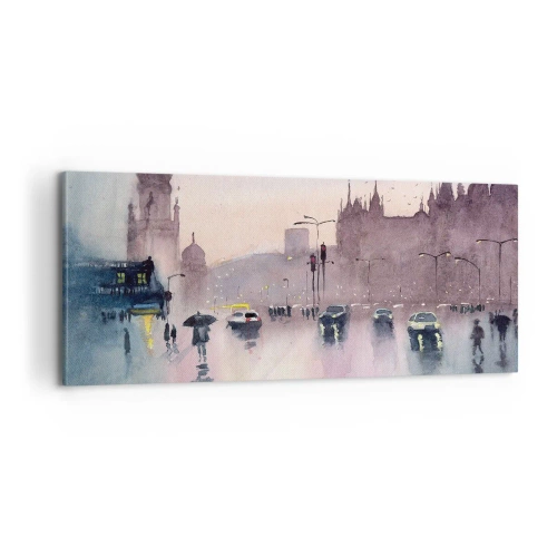 Obraz na płótnie - W deszczowej mgiełce - 100x40 cm