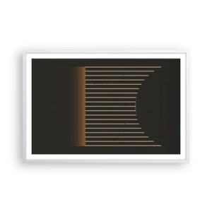 Plakat w białej ramie - Zbadać ciemność - 91x61 cm