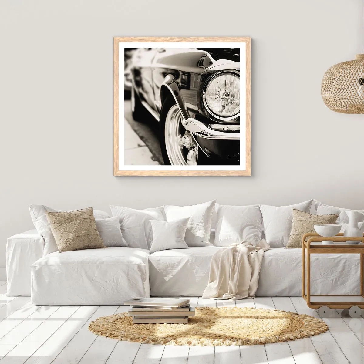 Plakat w ramie jasny dąb - Nieprzemijający blask - 40x40 cm