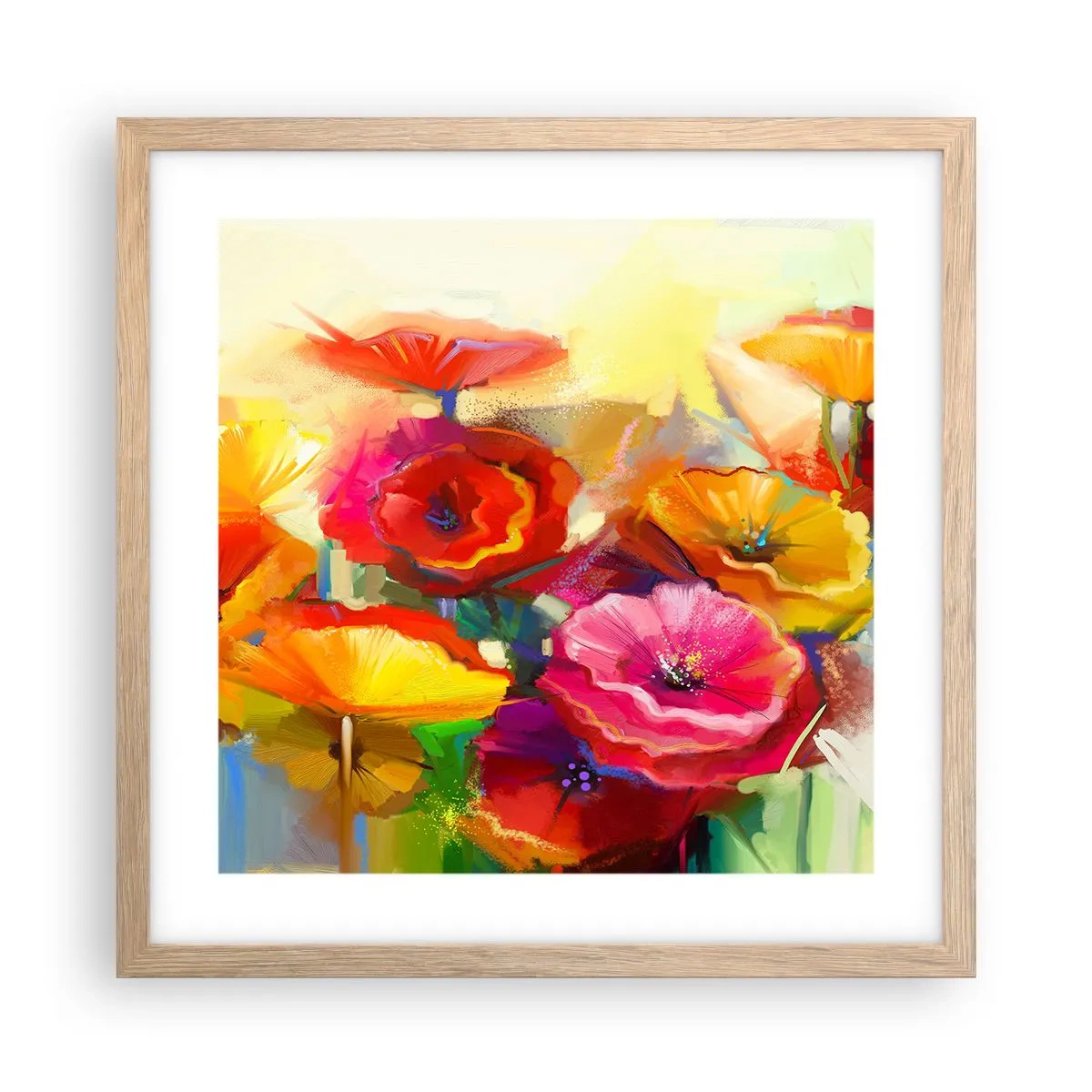 Plakat w ramie jasny dąb - Nie tylko czerwone - 40x40 cm