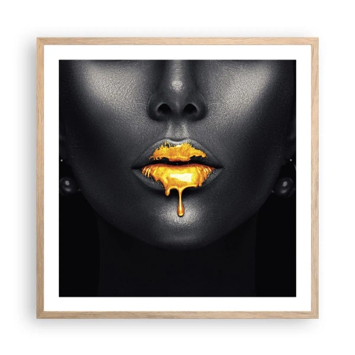 Plakat w ramie jasny dąb - Złotousta - 60x60 cm