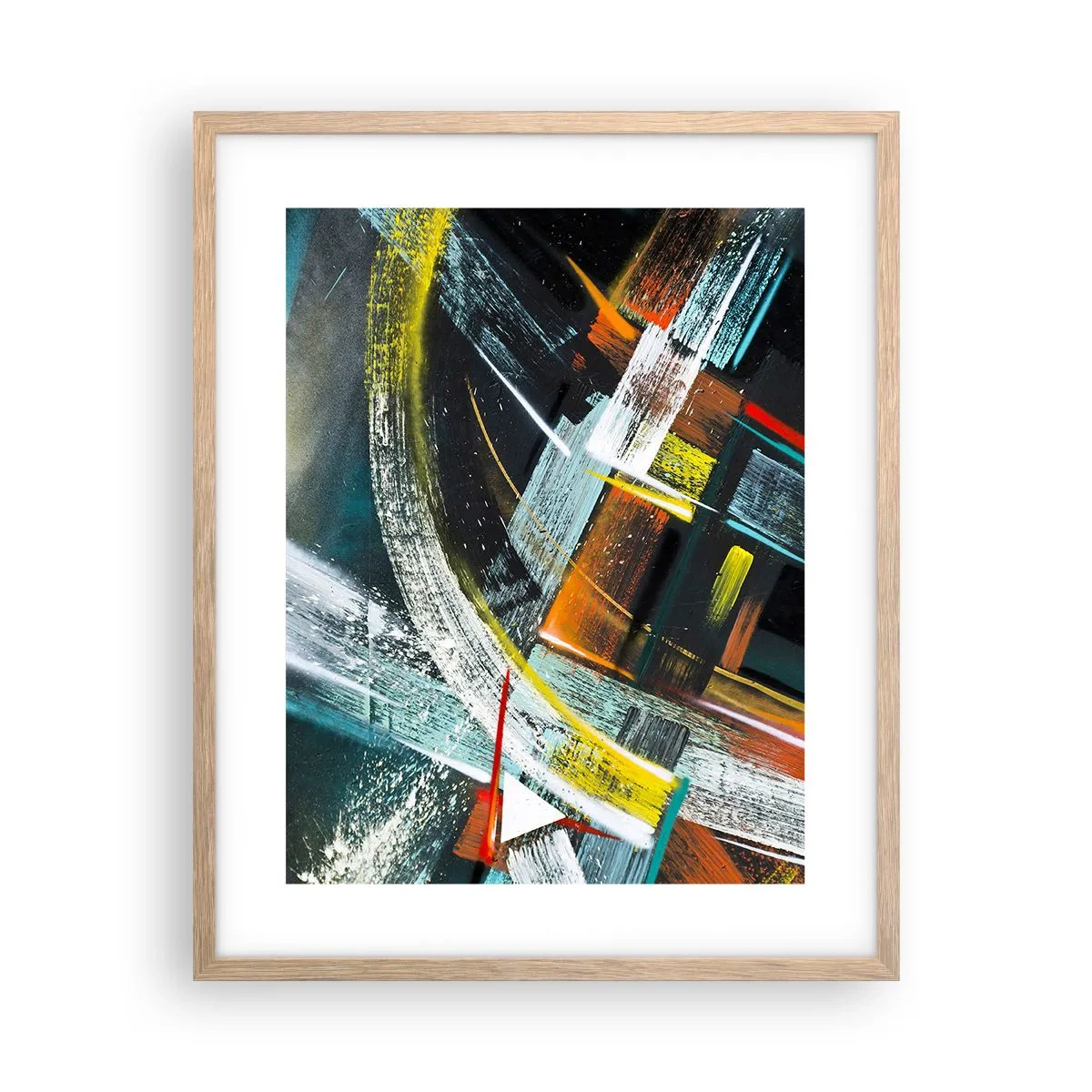 Plakat w ramie jasny dąb - Energia ruchu - 40x50 cm