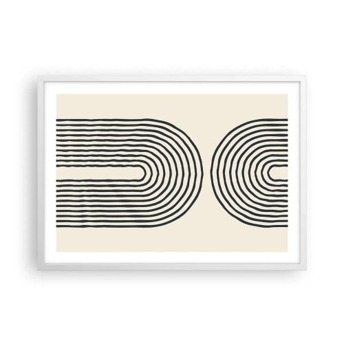 Plakat w białej ramie - Już za chwilę… - 70x50 cm