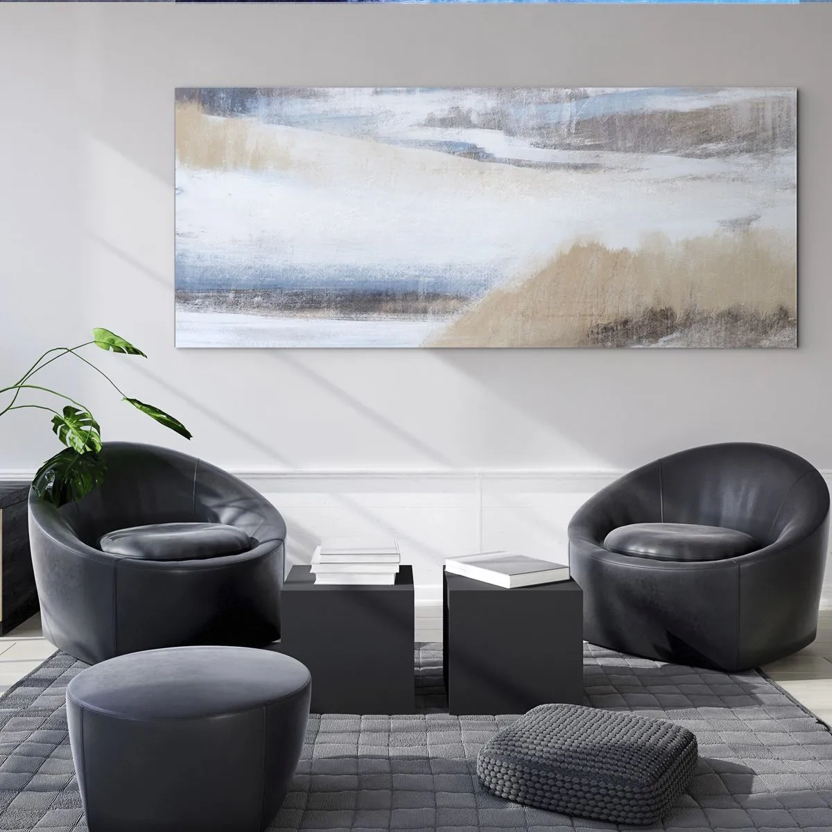 Obraz na szkle - Zimowa kompozycja - 100x40 cm