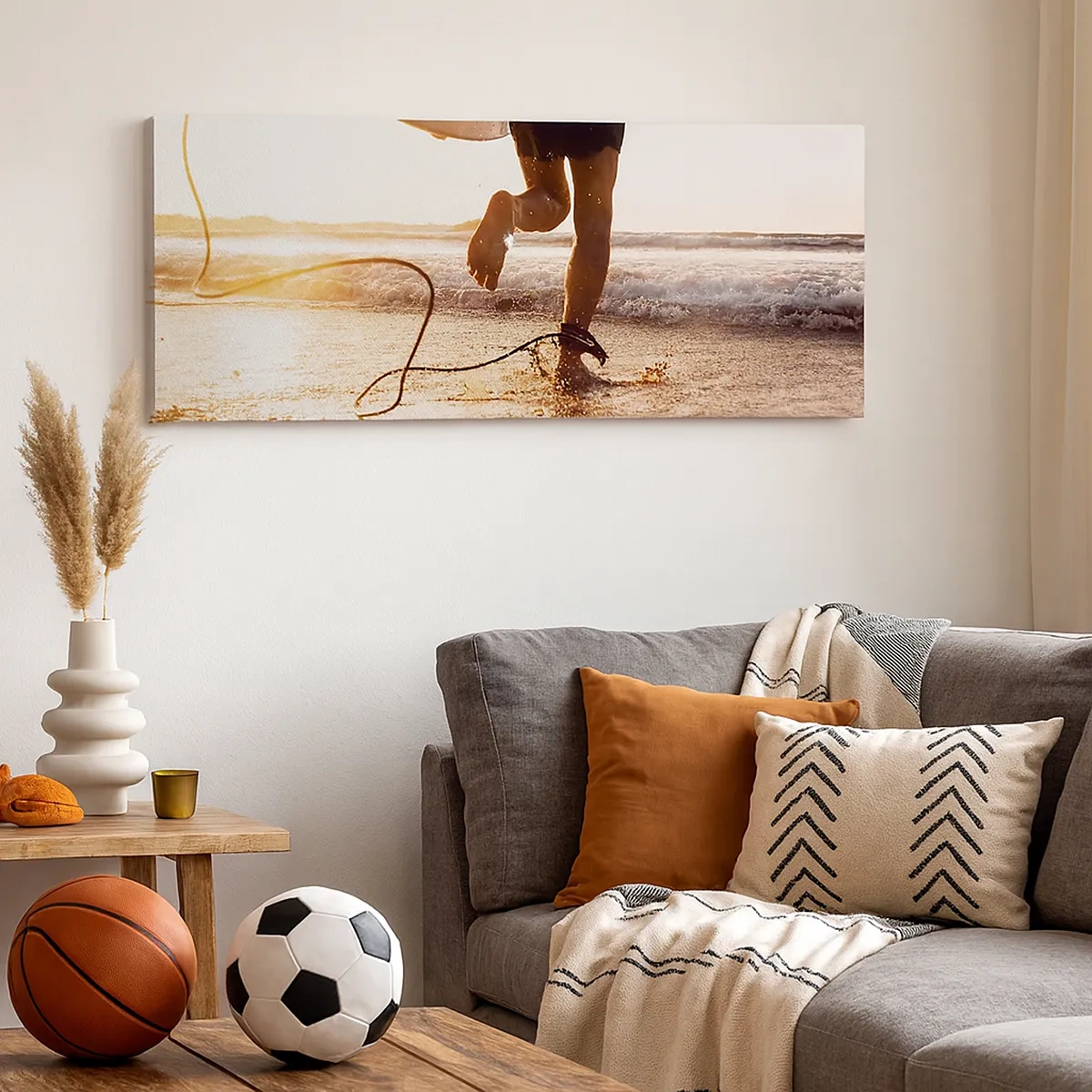 Obraz na płótnie - Na spotkanie fali - 30x30 cm