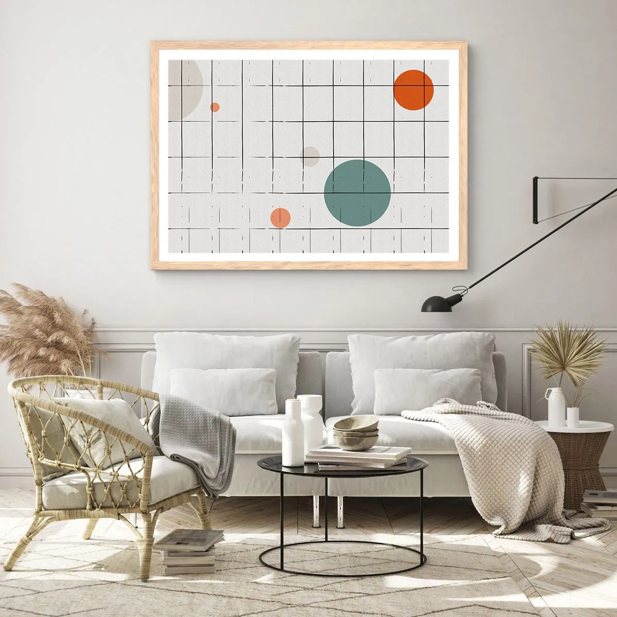 Plakat w ramie jasny dąb - Uwięzione. My czy one? - 50x40 cm