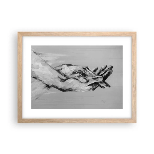 Plakat w ramie jasny dąb - Początek… - 40x30 cm