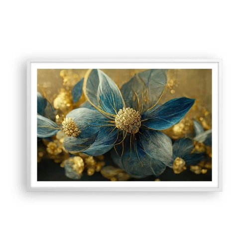 Plakat w białej ramie - Zakwitnąć złotem - 91x61 cm