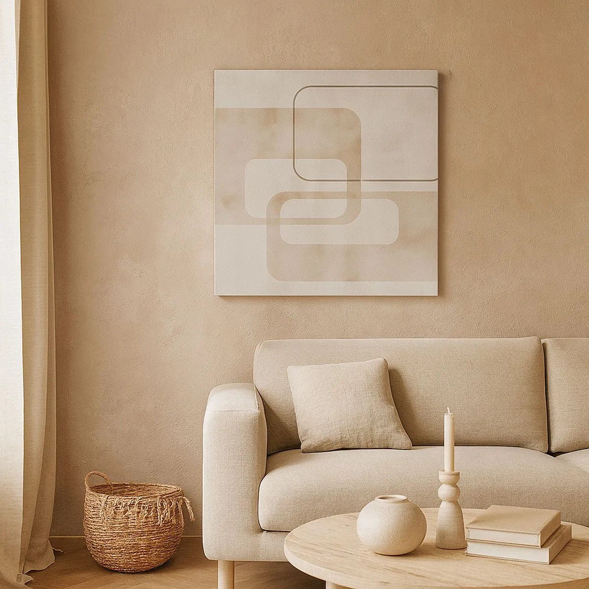 Obraz na płótnie - Geometryczna fuga - 30x30 cm