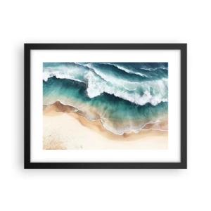 Plakat w czarnej ramie - Odwieczne spotkanie - 40x30 cm