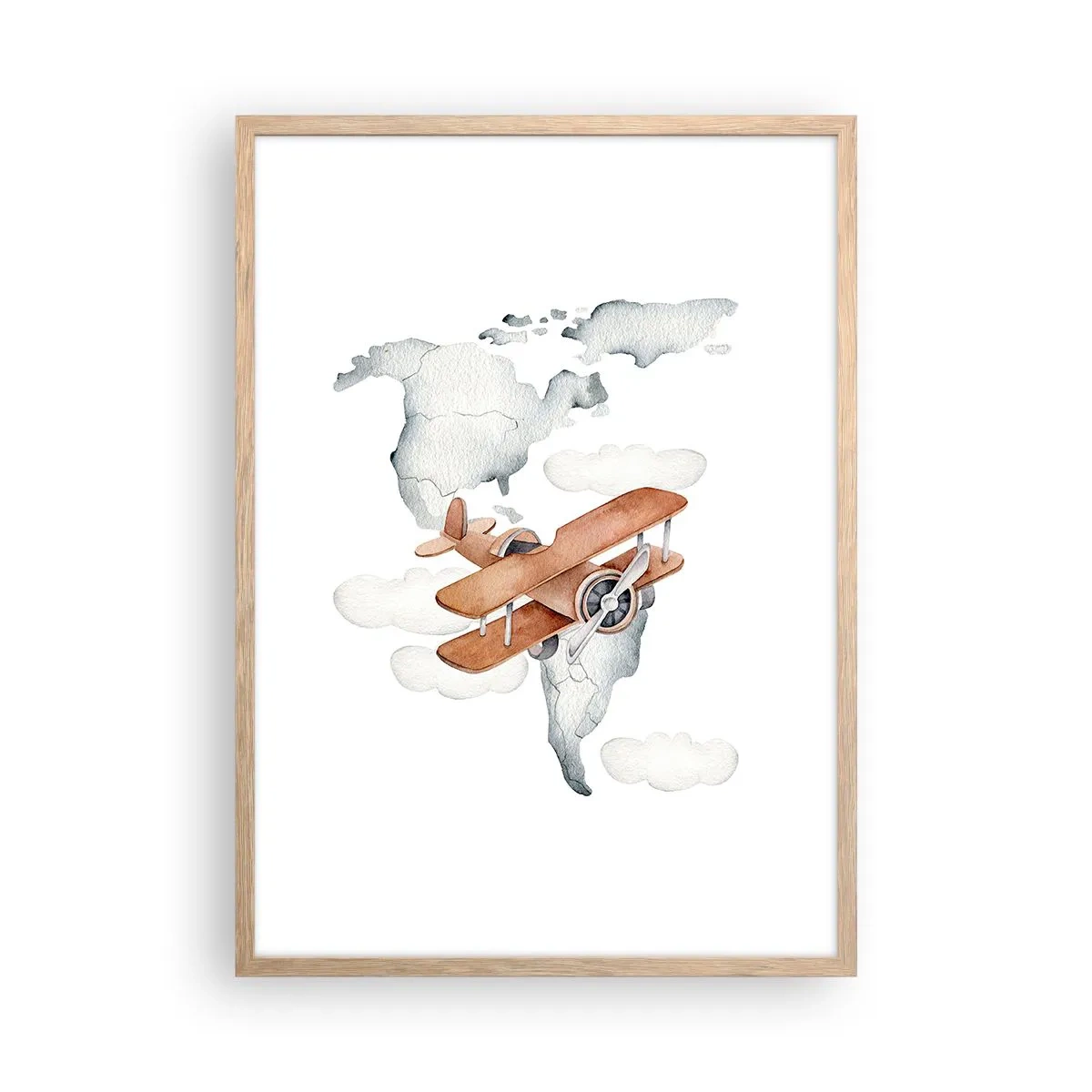 Plakat w ramie jasny dąb - W pionierskim duchu - 50x70 cm