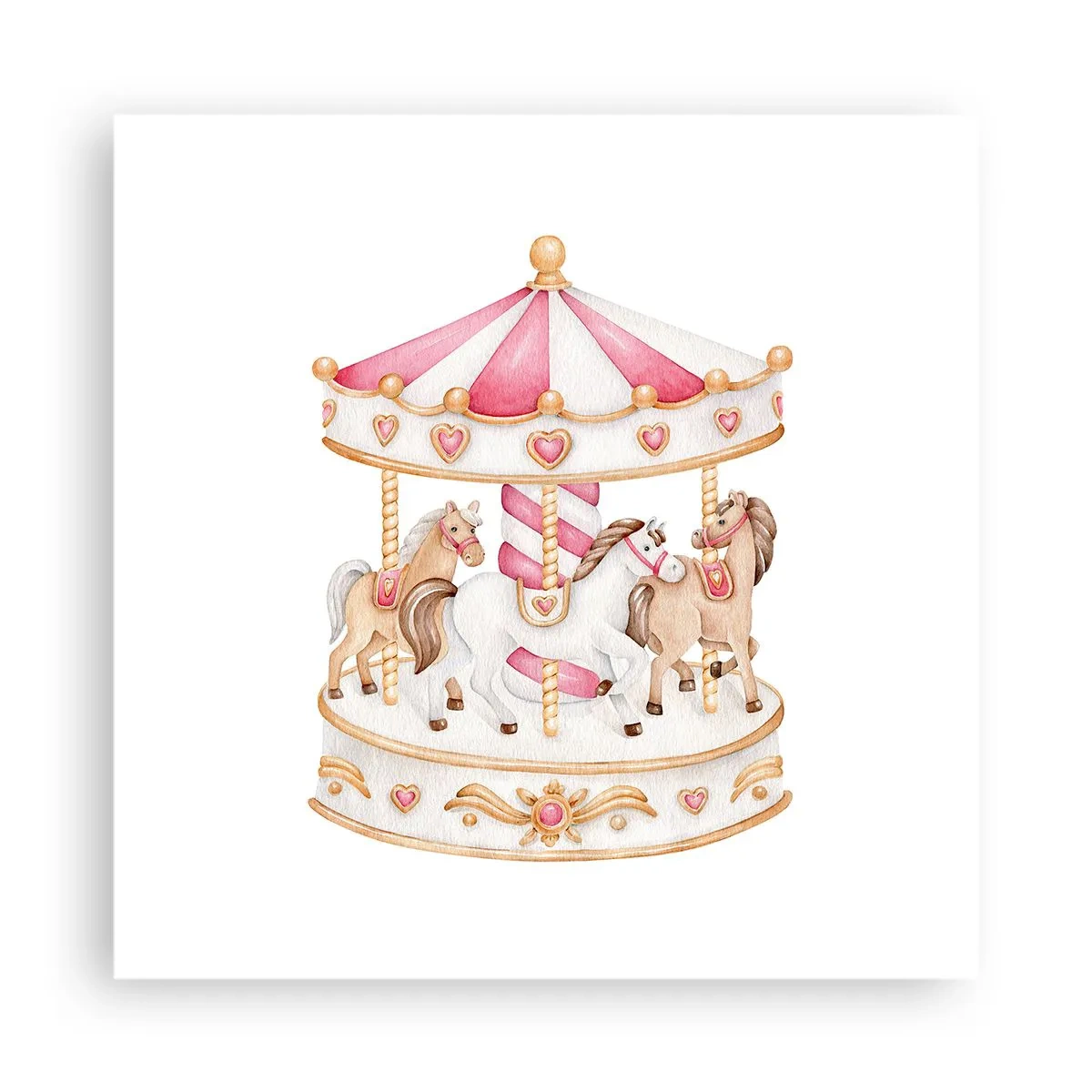 Plakat - Słodki świat dzieciństwa - 40x40 cm