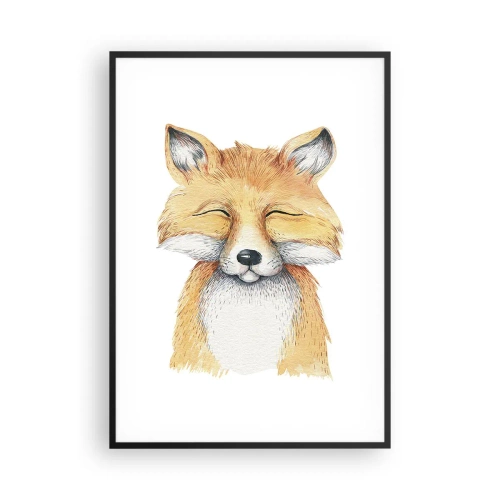 Plakat w czarnej ramie - Lisie humory - 70x100 cm