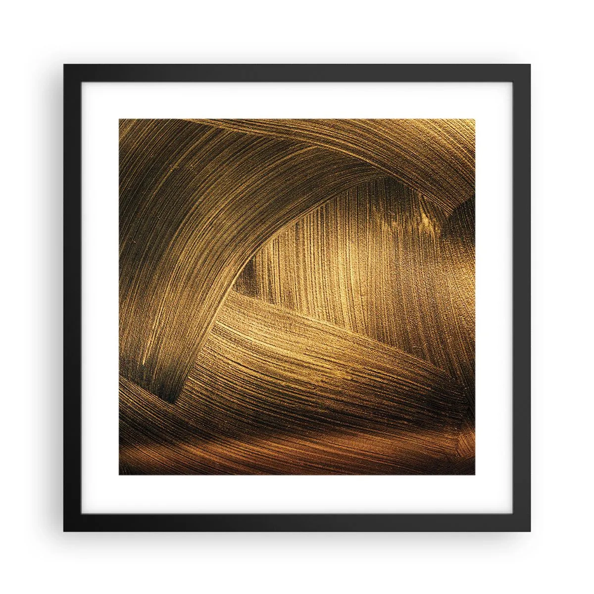 Plakat w czarnej ramie - W złotym labiryncie - 40x40 cm