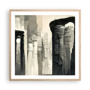 Plakat w ramie jasny dąb - Majestat antyku - 60x60 cm