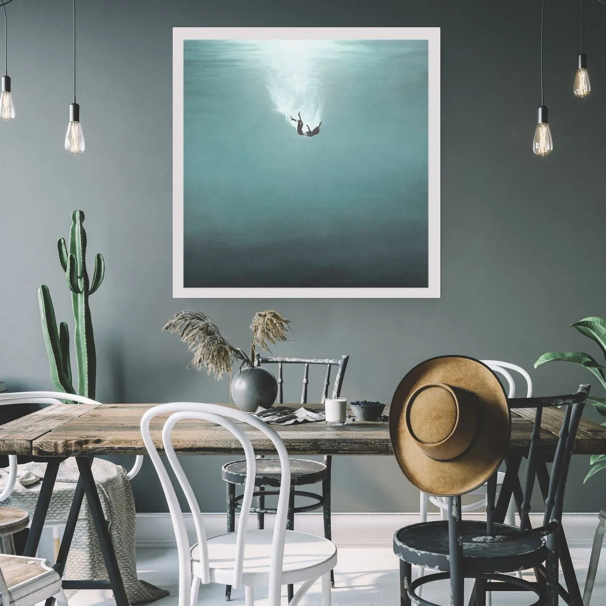 Plakat - W objęciach oceanu - 40x40 cm