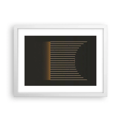 Plakat w białej ramie - Zbadać ciemność - 40x30 cm