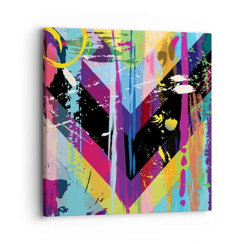 Obraz na płótnie - Z góry na dół - 30x30 cm