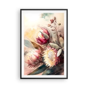 Plakat w czarnej ramie - Z profilu i en face - 61x91 cm