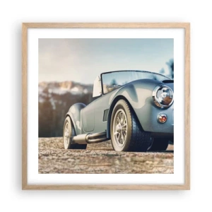 Plakat w ramie jasny dąb - Bo liczy się styl - 50x50 cm