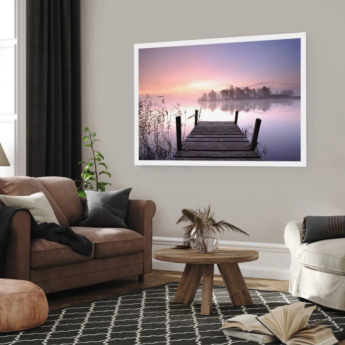 Plakat - Z liliowej mgły... - 50x40 cm
