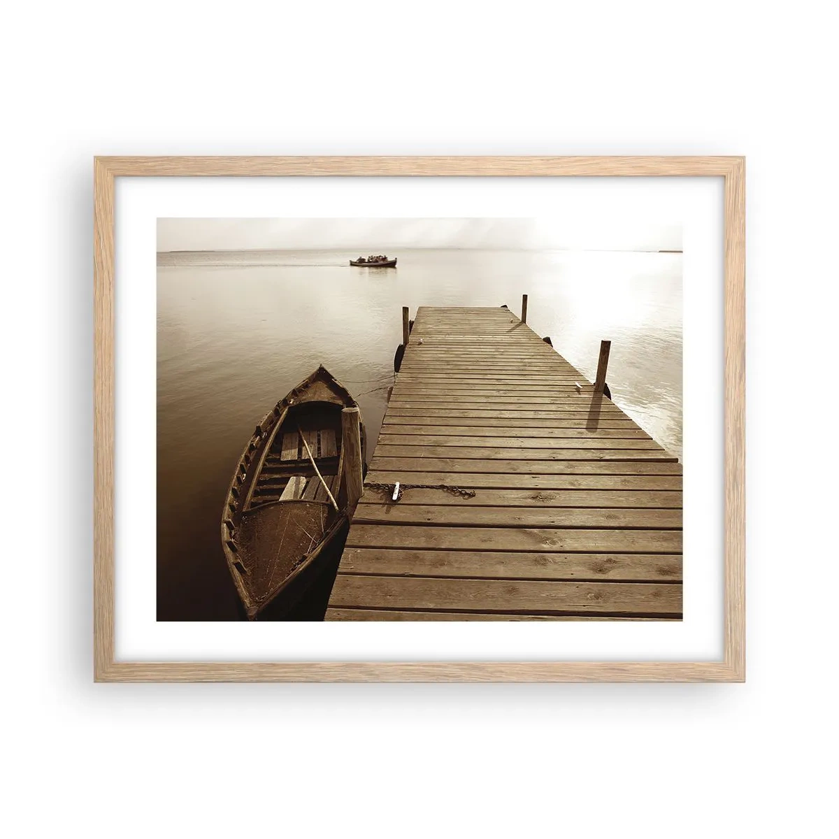 Plakat w ramie jasny dąb - Wielki spokój - 50x40 cm