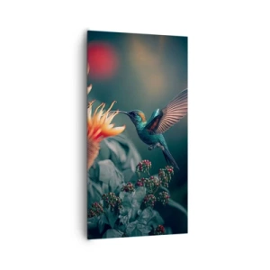 Obraz na płótnie - naprawdę barwne życie - 65x120 cm