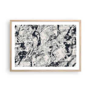 Plakat w ramie jasny dąb - Przenikanie przeciwieństw - 70x50 cm