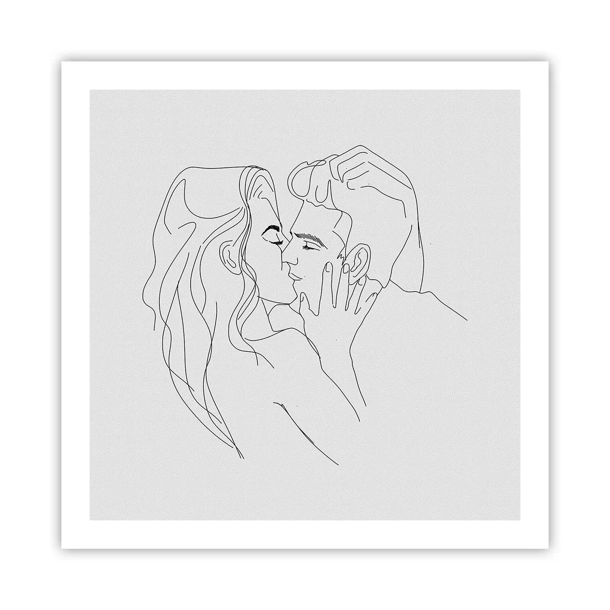 Plakat - Tą samą kreską - 60x60 cm