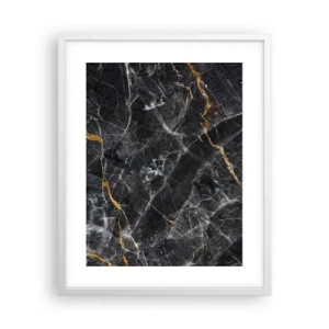 Plakat w białej ramie - Wewnętrzne życie kamienia - 40x50 cm
