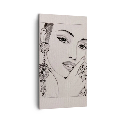 Obraz na płótnie - Najpiękniejszy klejnot - 45x80 cm