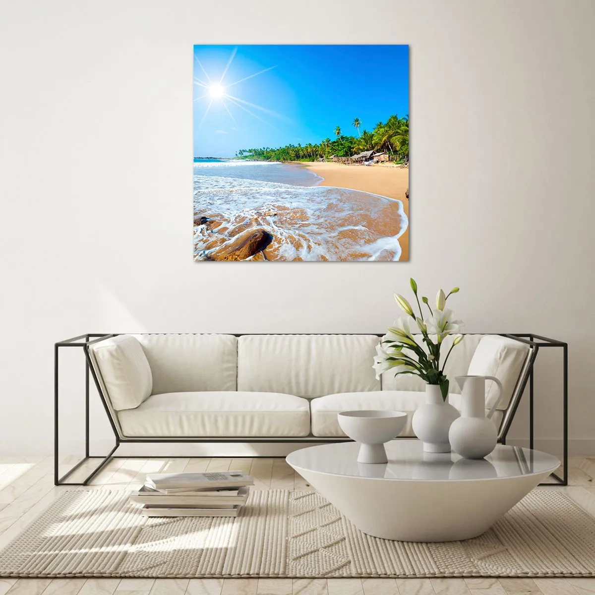 Obraz na szkle - Egzotyczne miejsce dla ciebie - 60x60 cm