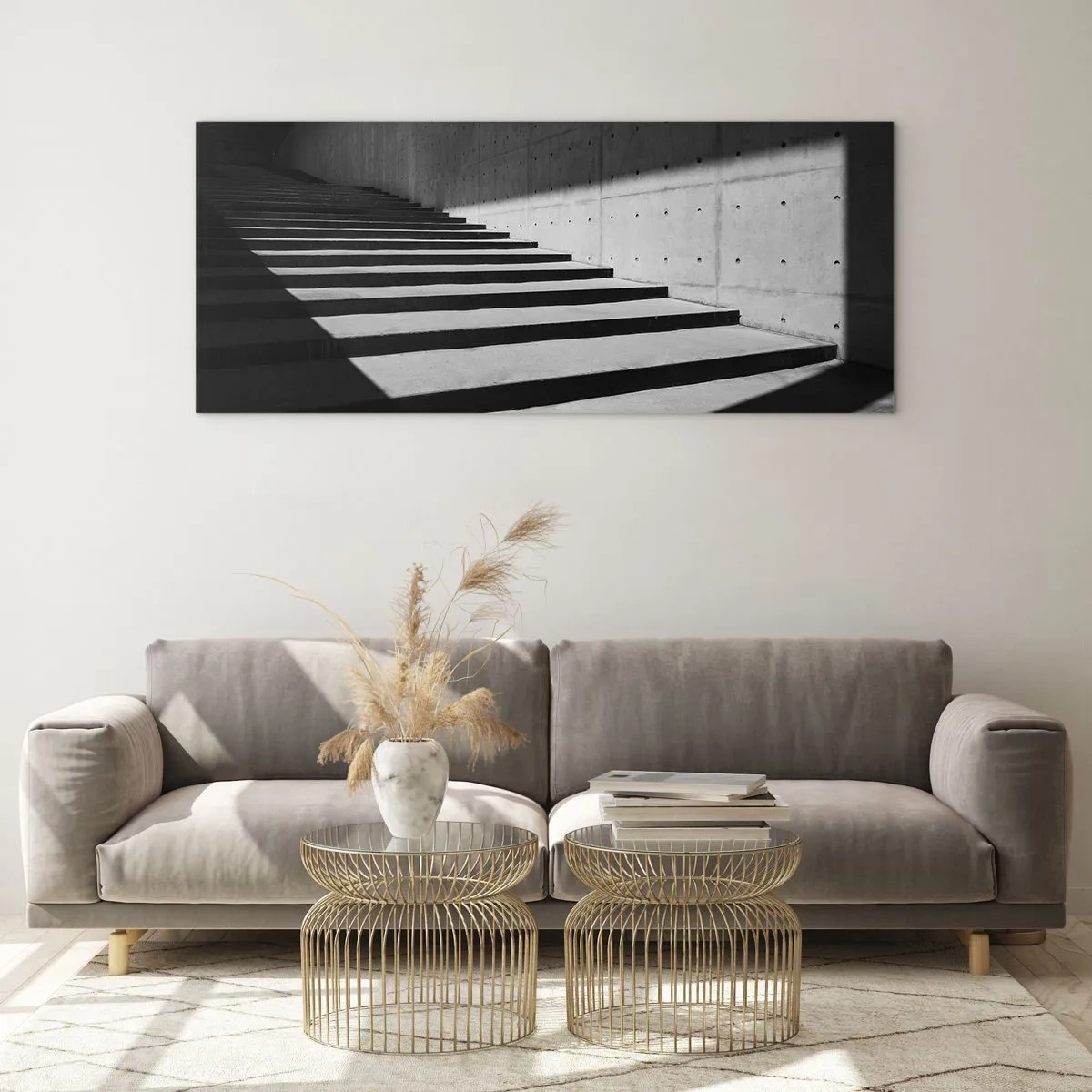 Obraz na szkle - Surowa uroda modernizmu - 100x40 cm