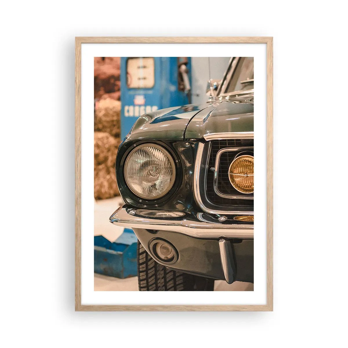 Plakat w ramie jasny dąb - Spotkanie z legendą - 50x70 cm