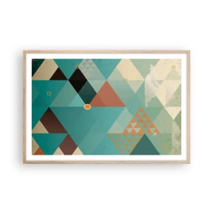 Plakat w ramie jasny dąb - Jedność wielości, wielość jedności - 91x61 cm