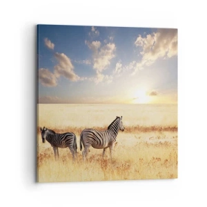 Obraz na płótnie - Idź stąd, nie mąć spokoju - 70x70 cm