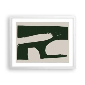 Plakat w białej ramie - Zatoki bieli - 50x40 cm