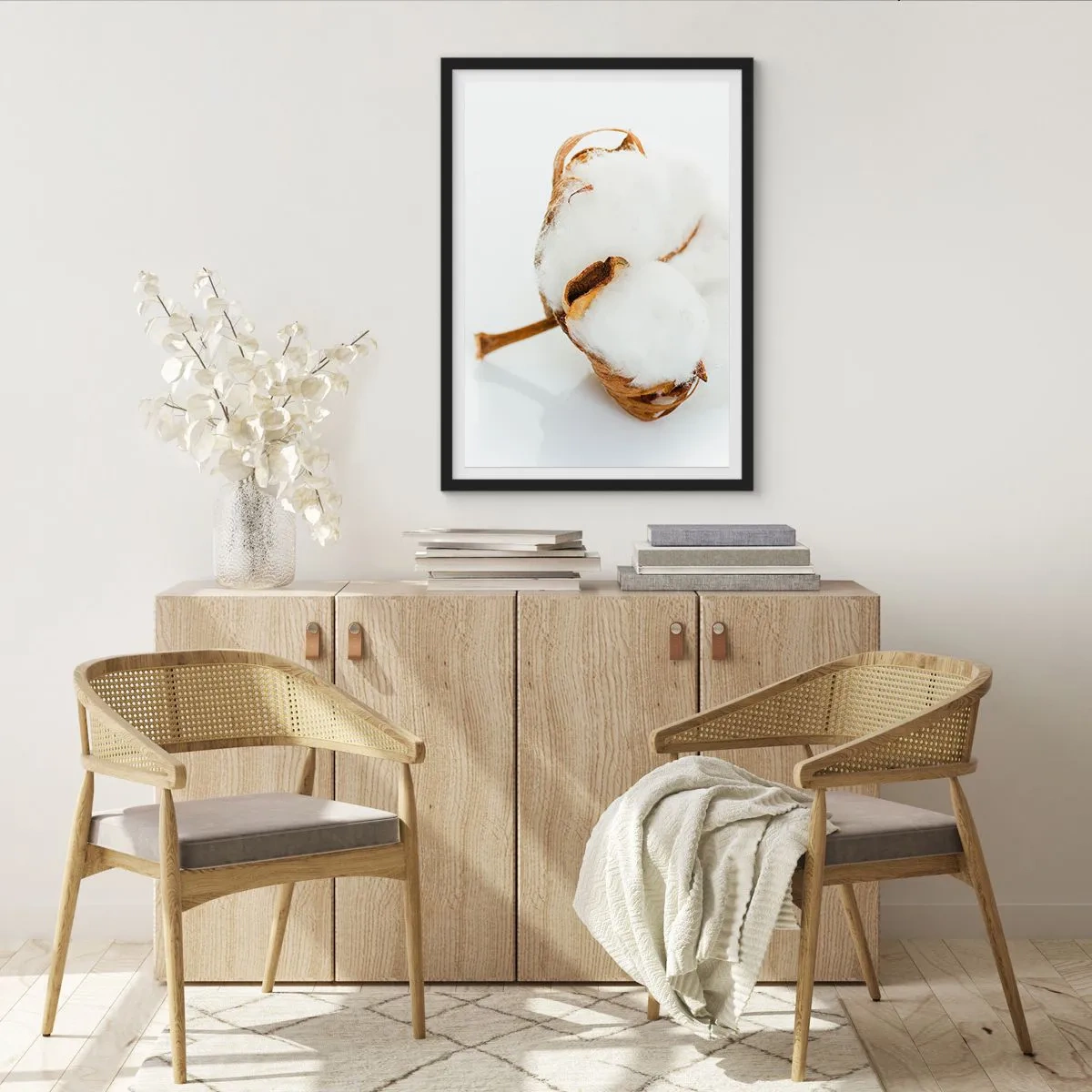 Plakat w czarnej ramie - Miękka z natury - 70x100 cm