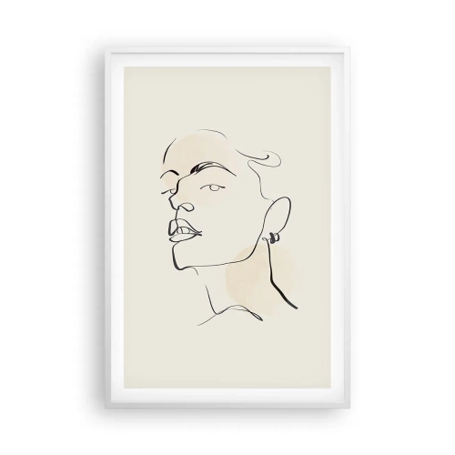 Plakat w białej ramie - Dumne spojrzenie - 61x91 cm
