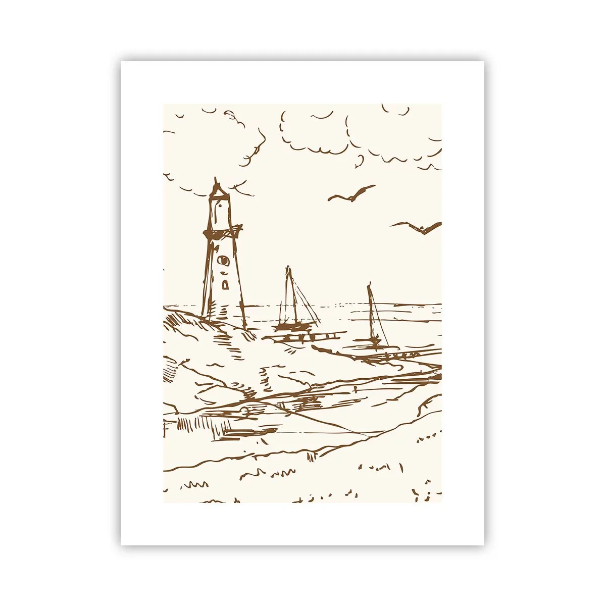 Plakat - Zarys wspomnienia lata - 30x40 cm