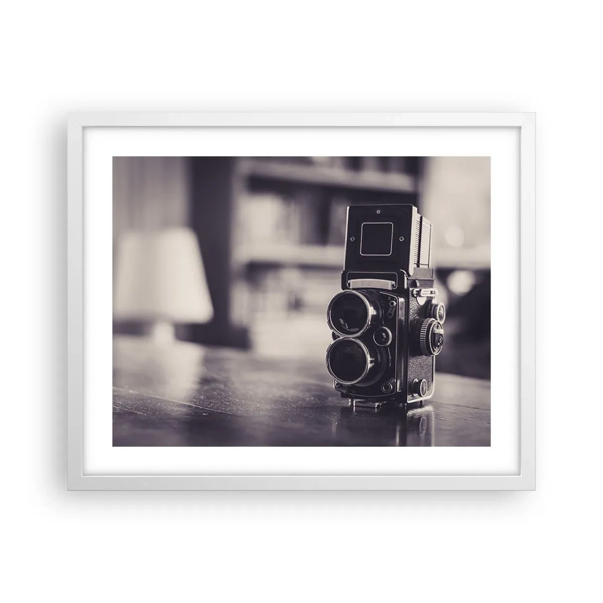 Plakat w białej ramie - Magia starej fotografii - 50x40 cm
