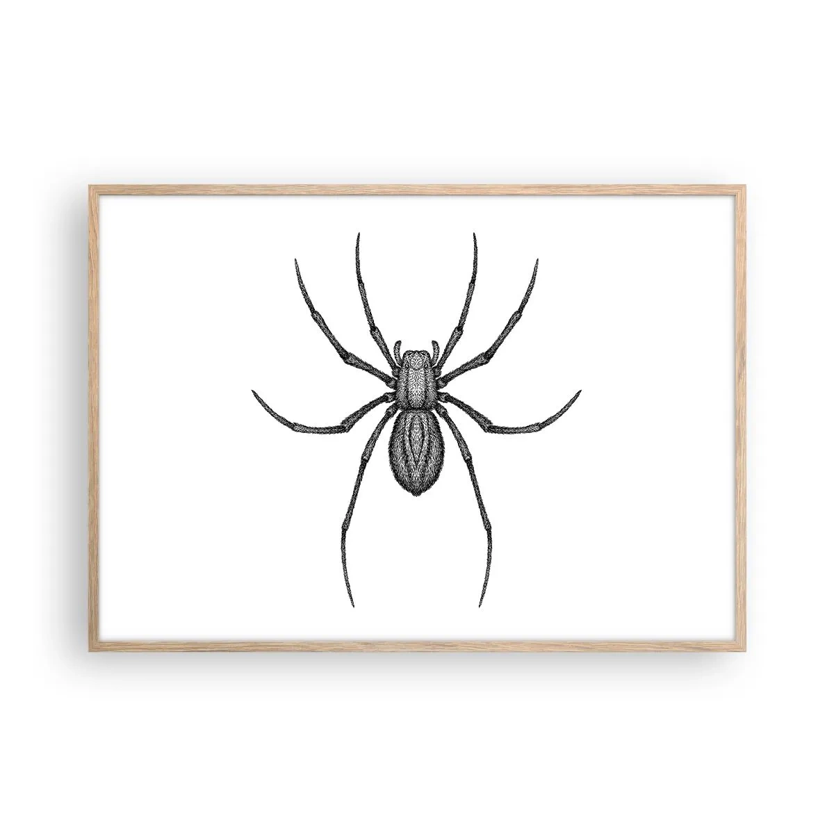 Plakat w ramie jasny dąb - Niepokojąca precyzja - 100x70 cm