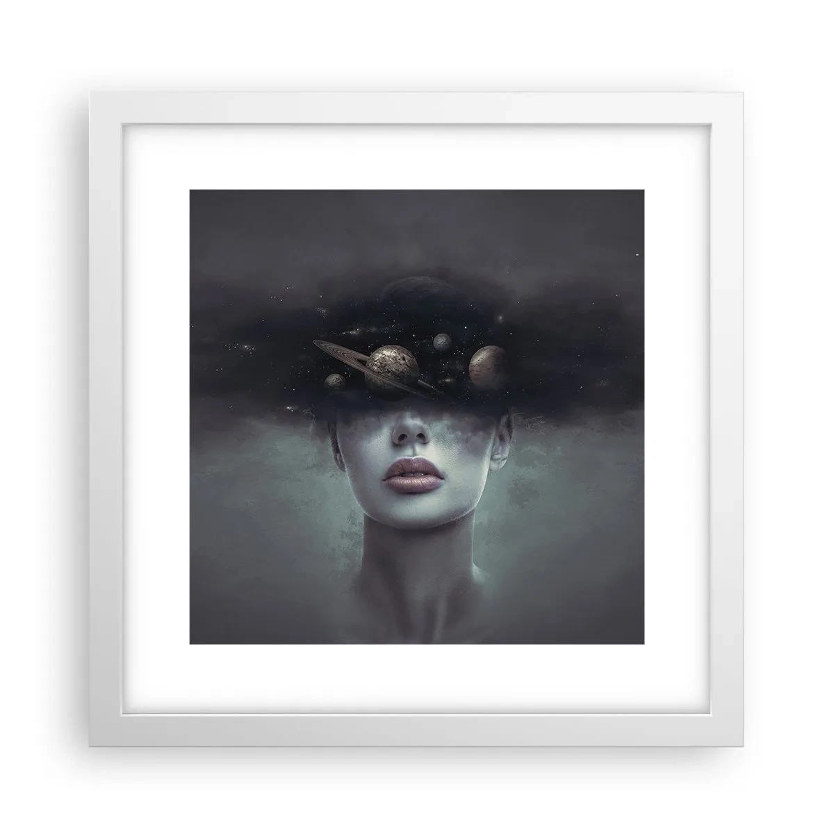 Plakat w białej ramie - A planety szaleją… - 30x30 cm