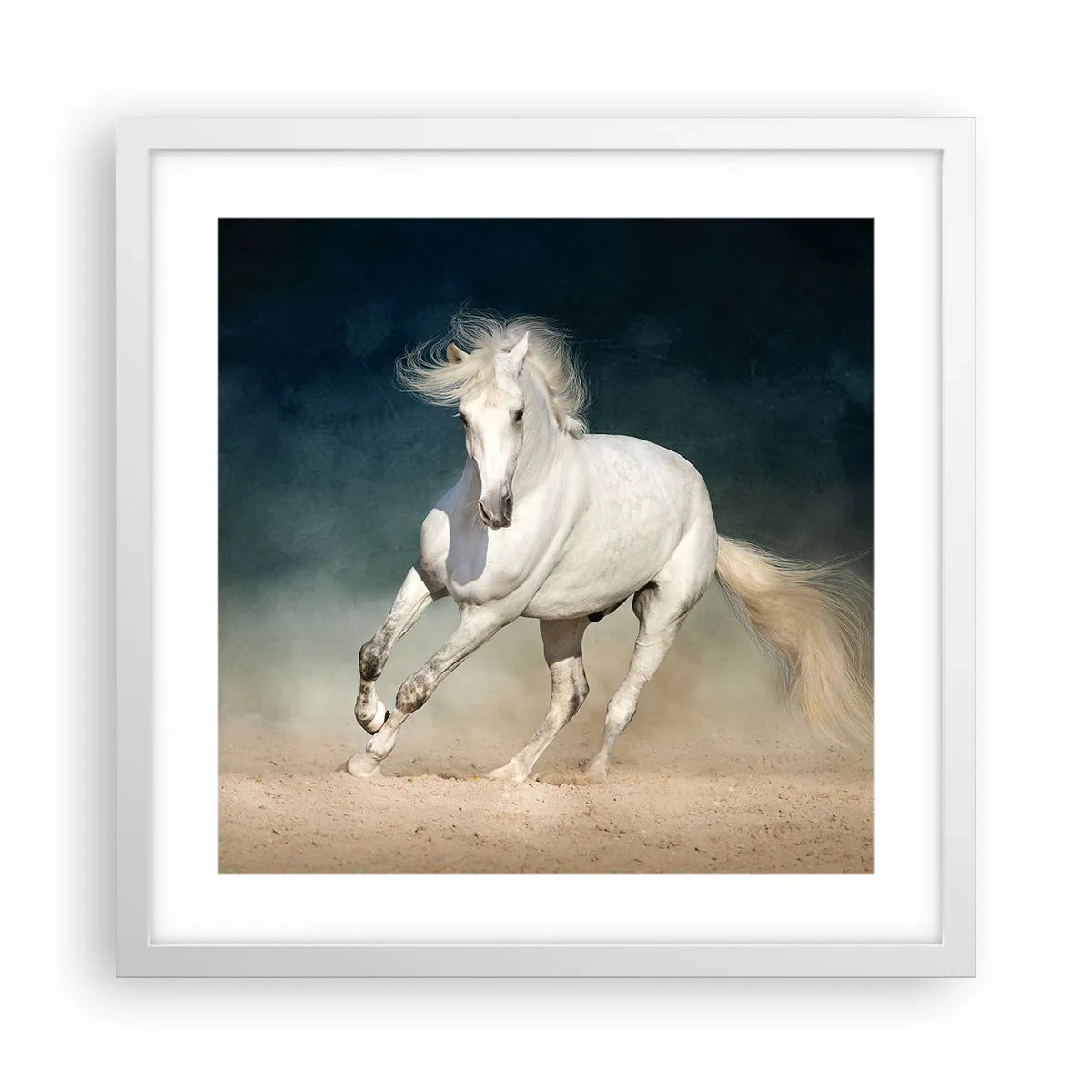 Plakat w białej ramie - Wolność w stanie czystym - 40x40 cm
