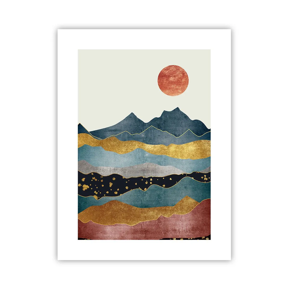 Plakat - Przekrój świata - 30x40 cm